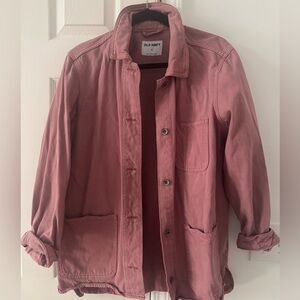 Old Navy Dusty Rose Button-Up Jacket